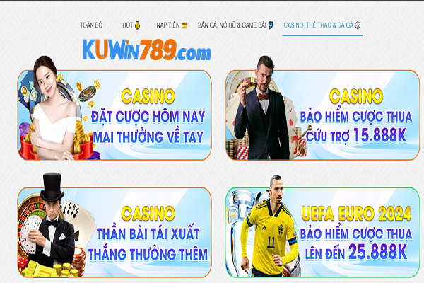 Khuyến mãi khi chơi sảnh live casino kuwin hấp dẫn 